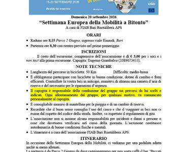 Settimana Europea della Mobilità a Bitonto