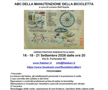 corso pratico di manutenzione bici